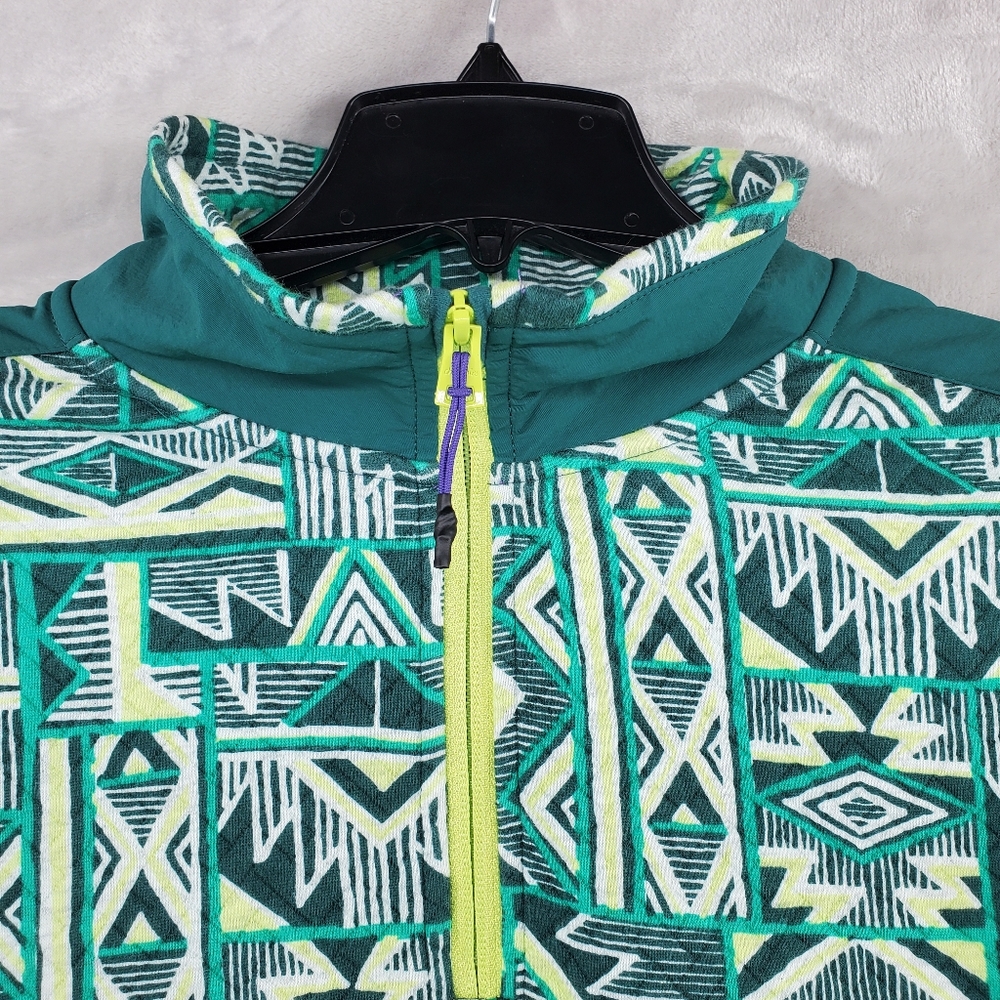 Chubbies Quilted Quarter Zip "The Zazzle" Green Jacket Mens Size Large Green - Picture 8 of 9